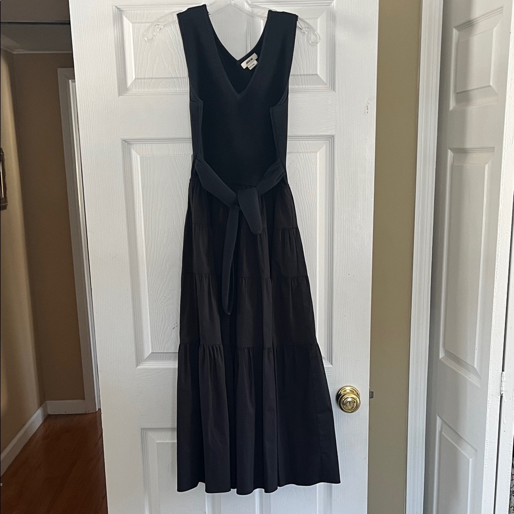 Jason Wu Navy Tiered Sleeveless Dress